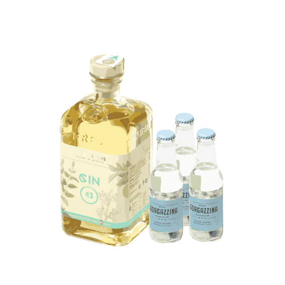 GIN43 + GORGAZZINA Botanical Tonic Water (1 pz + 6pz)